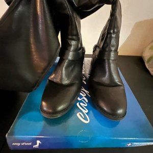 Black Wide Calf Boots